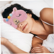 2pcs Portable Sleep Eye Mask for Sleeping Soft and Comfortable for Travel and Home Use Night Eye Cover Random Color