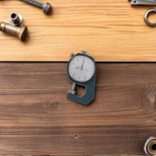 Material Thickness Gauge Thickness Measuring Gauge for Leather Cloth Paper Hollow Pipe Precision Flat Head