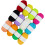 12-farbiges, viersträngiges, mitteldickes DIY-Handstrickgarn aus Polyesterwolle 7