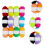 12-farbiges, viersträngiges, mitteldickes DIY-Handstrickgarn aus Polyesterwolle 8