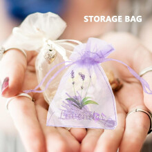 20 leere Lavendelsäckchen aus Organza-Gaze, 5 g Fassungsvermögen, Netzgewebe, stilvolles und elegantes Design