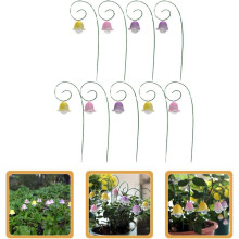 9 realistische Orchideen-Gartenstecker aus Kunstharz, dekorative Gartenstecker für Terrasse, Garten und Rasen