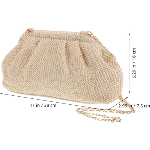 Γυναικεία τσάντα Cloud Clutch - Chic Χειροποίητο βραδινό πορτοφόλι με αποσπώμενη αλυσίδα 1