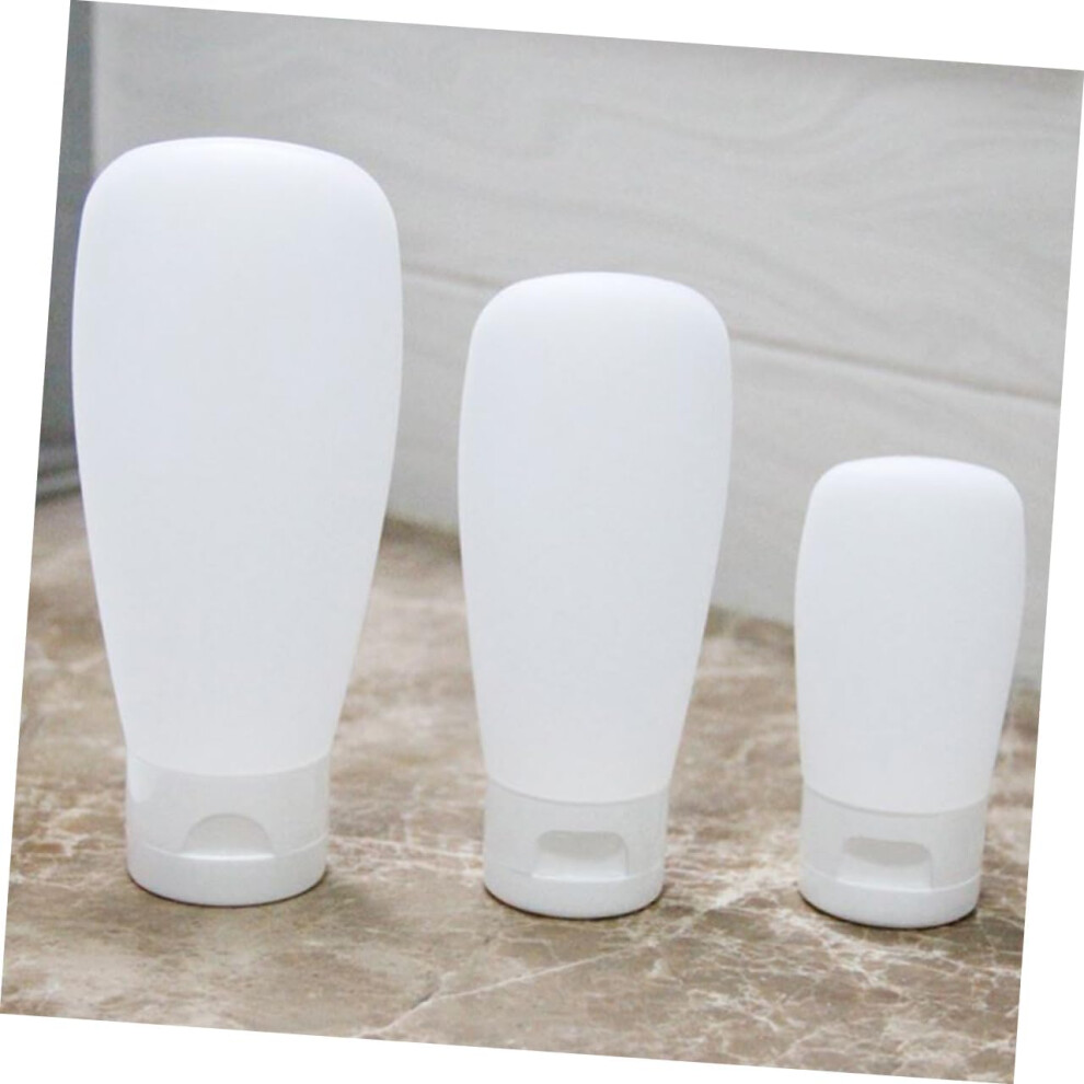 Hkhbjs 3Pcs Travel Outdoor Storage Containers Empty Cosmetic Bottles Silicone Refillable Travel Bottles
