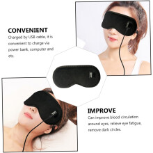 USB Electric Heating Eye Mask with Steam Function and 3 Levels Temperature Adjustment Comfortable Sponge