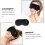 USB Electric Heating Eye Mask with Steam Function and 3 Levels Temperature Adjustment Comfortable Sponge 1