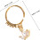 3pcs Borboleta de aço inoxidável Dangle nariz anéis com strass, pequenos pérolas nariz studs 2
