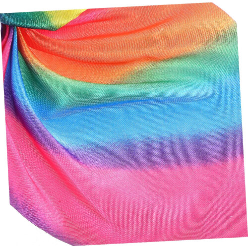 2 elastici per capelli con orecchie di coniglio arcobaleno e nappe, ideali per code di cavallo da donna o ragazza, carini e perfetti per extension.