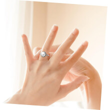 Trendiger Perlenring für Damen – Ästhetischer Statement-Ring für Cocktailpartys – Schlichtes und elegantes Design