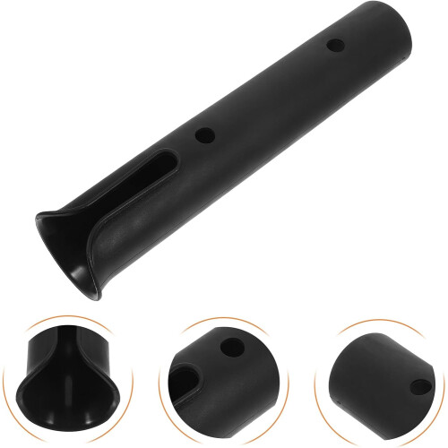 Support de canne à pêche monotube, fixation pour bateau, en plastique noir. 1