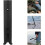 Support de canne à pêche monotube, fixation pour bateau, en plastique noir. 3