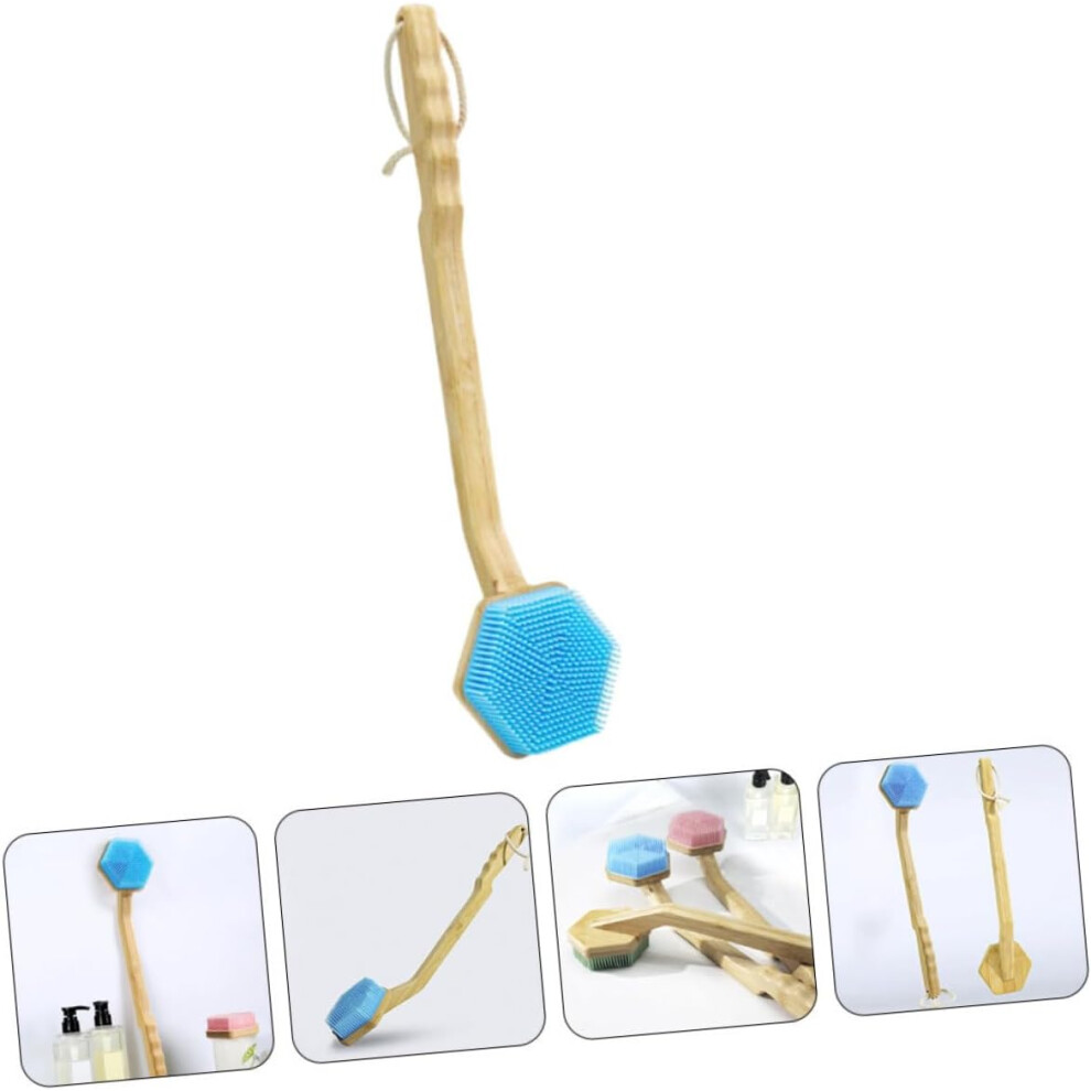 Hkhbjs Ergonomic Handle Back Bath Brush Body Scrubber For Effortless Cleaning And Exfoliating Shower Accessory