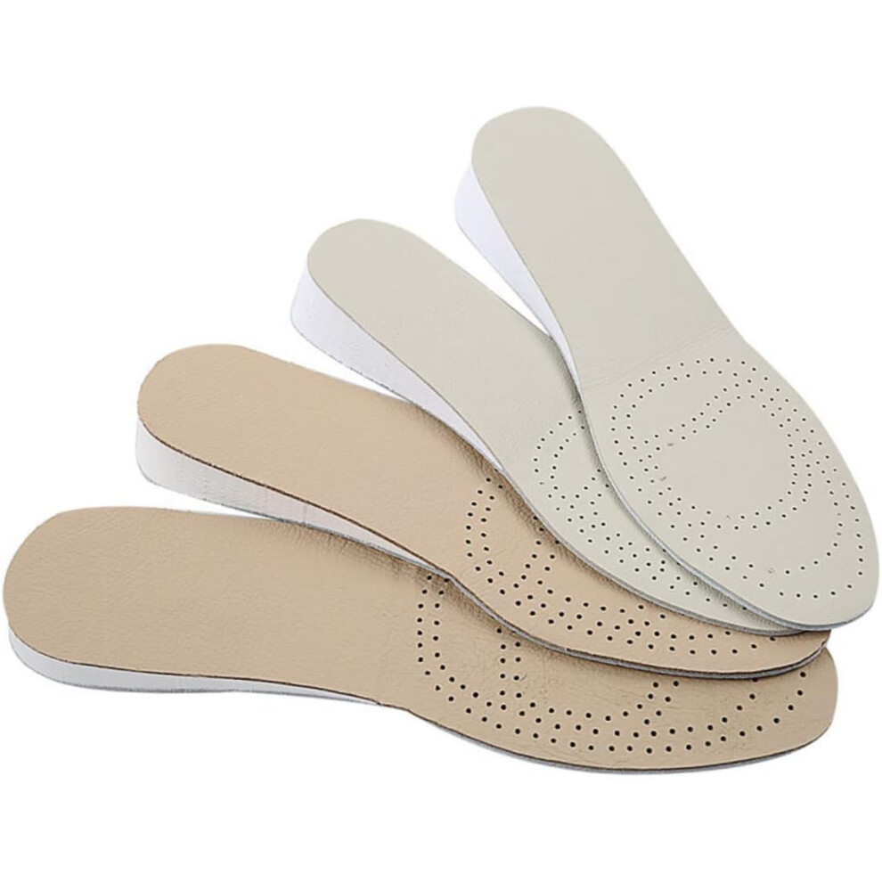 Hkhbjs Heightening Insole Shoe Lift Cow Leather Comfortable Walking Pads For Taller Appearance