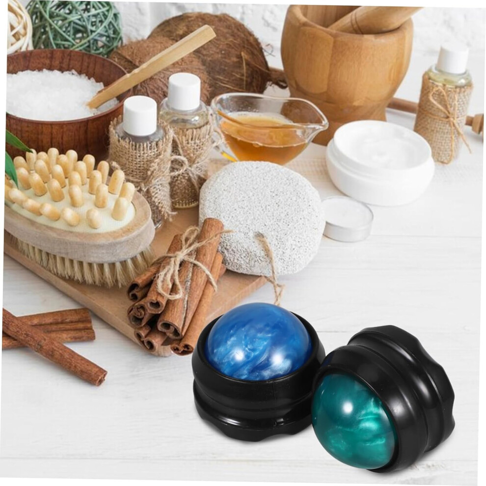 Hkhbjs 2Pcs Handheld Massage For Muscle Relaxation Soft Resin Roller For Neck Back And Legs Manual Tool