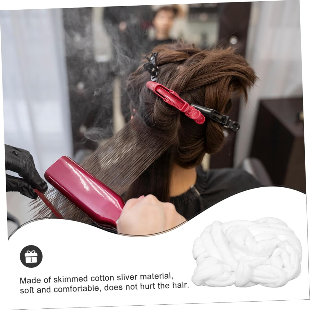 Hkhbjs White Hairdressing Cotton Coils And Hair Perm Coil Strips Absorbent Cotton For Hair Coloring Styling Wrap Treatment In Salon Use