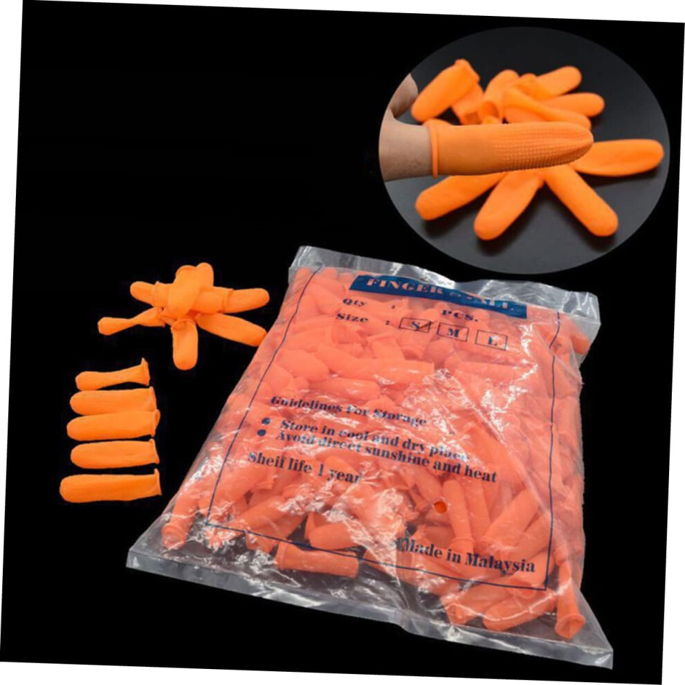 Hkhbjs Orange Slip Disposable Cover Skid-Resistant Fingertip Cover Thickened Protective For Crafts And Hobbies