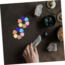 30 pietre di quarzo a forma di cuore lucidate, pietre decorative di cristallo naturale