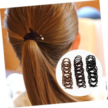 Set di 21 elastici per coda di cavallo e fermagli per capelli da donna, con elastico annodato.