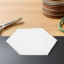 Set di 200 sagome esagonali di carta per quilting, patchwork e cucito.