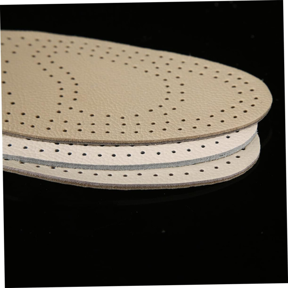 Hkhbjs Breathable Cowhide Insole Shoe Lift Invisible Heel Lift Insert For Height Increase Shoe Pads