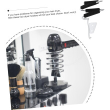 3pcs Hair Dryer Wall Mount Holder Styling Tool Organizers Salon Hair Product Holder Racks for Bathroom