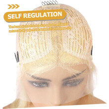 Synthetische Langhaarperücke mit Mittelscheitel für Damen, leicht und bequem, für Alltag und Partys, stilvolles, glattes blondes Haar