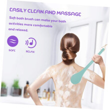 Rückenmassage-Duschbürste mit langem Griff, Badebürste zur Körperreinigung, zum Peelen des Rückens und zur Hauterneuerung