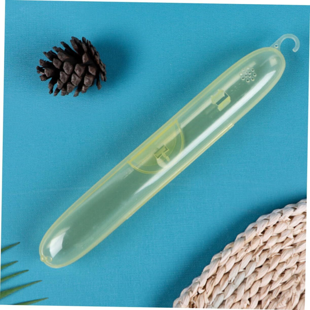 Hkhbjs 4Pcs Transparent Travel Toothbrush Cases Portable Toothbrush Organizers And Toothpaste Holders