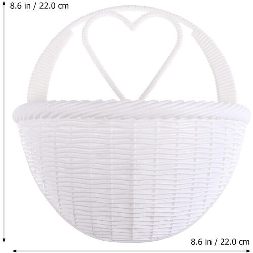 2pcs Hanging Flower Baskets Rattan Wall Decor for Home Wall 1