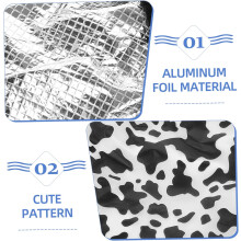 Bonnet de bain/douche en aluminium, protection thermique, unisexe, pour cheveux longs.