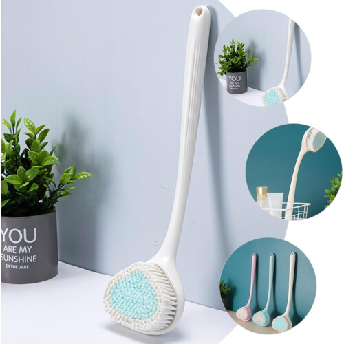 Long Handle Bath Back Scrubber with Soft Bristles for Shower Exfoliating and Back Cleaning 1