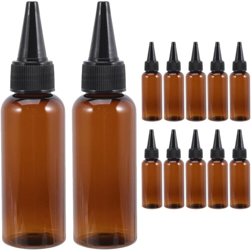 12pcs Hair Dye Applicator Bottles Squeeze Bottles Pointed Nozzle 1