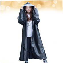Thickened Raincoat for Adults Reusable and Portable Eva Material for Outdoor Climbing and XXL Stylish Black Design