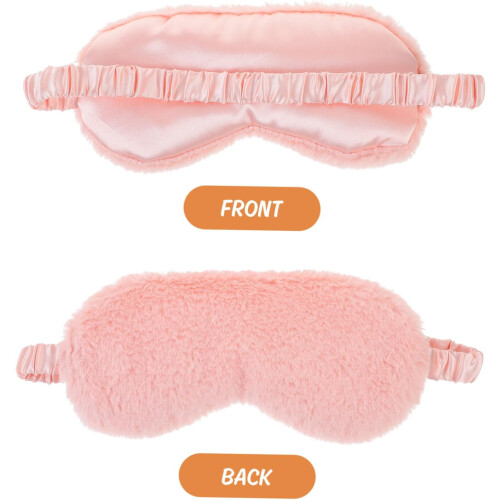 8Pcs Plush Eye Masks Soft Breathable Eye Covers
