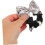 3 elastici per capelli con fiocco, strass e perle, ad alta elasticità, ideali per code di cavallo. 4