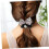 3 elastici per capelli con fiocco, strass e perle, ad alta elasticità, ideali per code di cavallo. 5