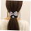 3 elastici per capelli con fiocco, strass e perle, ad alta elasticità, ideali per code di cavallo. 6