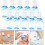 14 τεμάχια πλαστικά δοχεία καλλυντικών ταξιδιού, βάζα λοσιόν και δοχεία μακιγιάζ 5