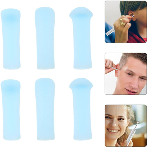 Silicon Ear Cleaner Ear Wax Removal Tool Ear Cleaner Replacement Tips, 6pcs