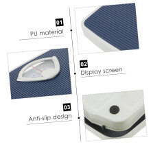 Balanza mecánica para baño con esfera analógica grande y superficie de PU antideslizante y cómoda.
