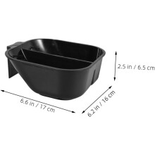 2pcs Plastic Hair Dyeing Bowl Handle for Hairstylists Non-Slip Base Mixing Bowl for DIY Salon Hair Colouring