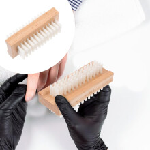 szt. Drewniana szczotka do paznokci, szczotka do manicure, szczotka do czyszczenia paznokci (kolor drewna)
