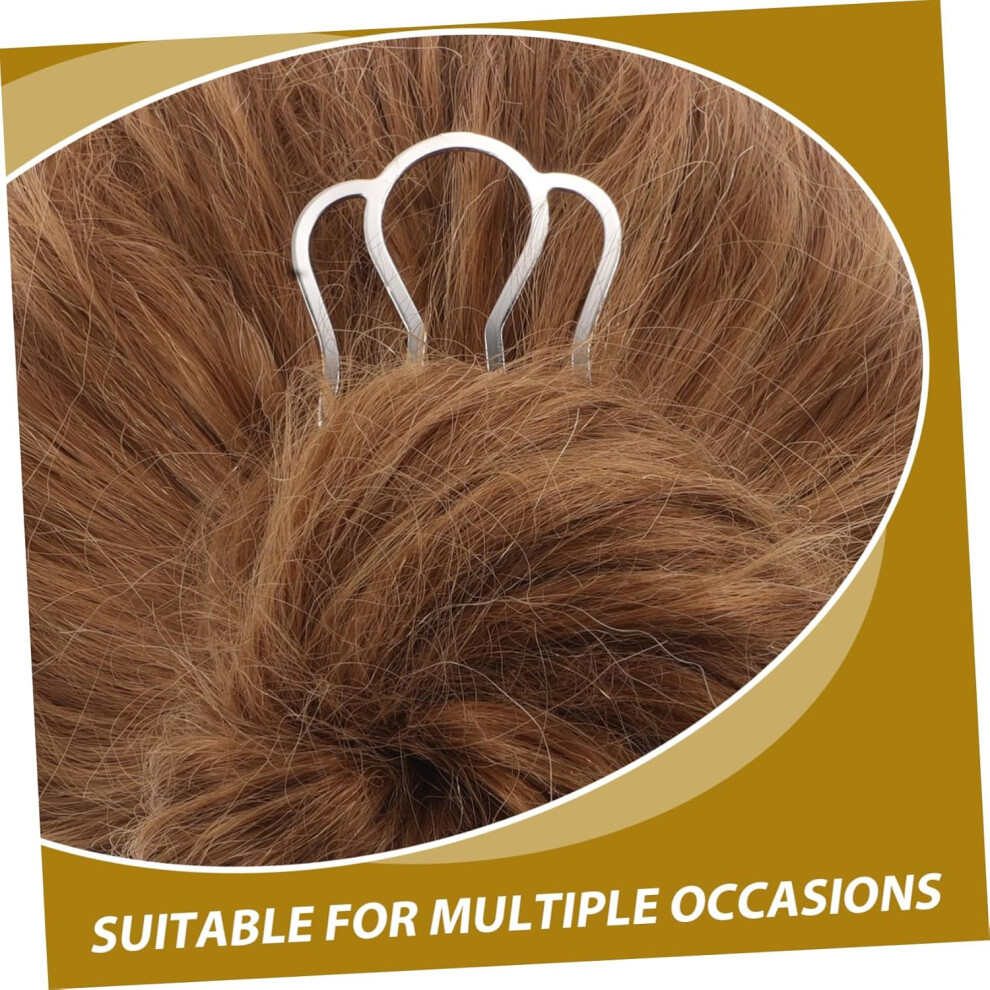 Hkhbjs 2Pcs Metal Hair Forks Hair Sticks U-Shape Twisting Sticks For Women Updo Buns Hairstyling Accessories