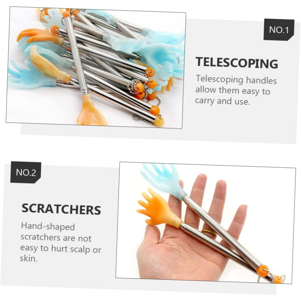 Hkhbjs 3Pcs Extendable Back Scratchers For Lower Back Relief Foot Massagers As Massaging Tools