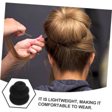 3pcs Hair Bun Shaper Set Nylon Donut Hair Disks in Black Large Medium Small Sizes for Women and Girls Suitable for Everyday