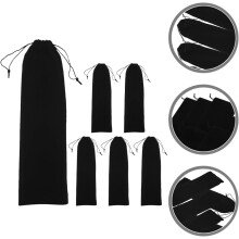 6 Reiseetuis für Lockenstäbe aus Flanellmaterial, sichere Aufbewahrung und einfacher Transport des Haarstylings