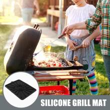 2 stk. silikon ovnsavrenningspute kraftig stekeplatebeskyttelsesmatte bakeunderlag for grilling baking bruk som verktøy
