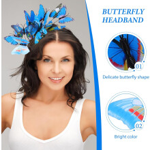 Schmetterlings-Fascinator-Haarreif für Damen, extravagantes Haarband, Party-Haarschmuck, dekoratives Haarband
