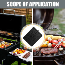 2 st silikonugnsavrinningskudde kraftig stekplåt skyddande matta bakunderlägg för grillning bakning användning som verktyg