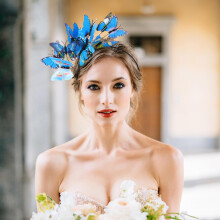 Fluture Fascinator Headband pentru femei exagerat Hair Band Party Headband Decorative Headband